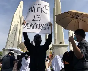 Scene of Thai voters participating in the 8 February 2026 general election and constitutional referendum, Thai citizens want cultural change. 60% demanded the government carry out the electorate's wishes. A clear challenge to the military‑era 2017 charter.