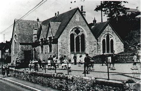 This image is of St Brides Major School Primary School. Run by the local authority and closely associated with the local church. I'm one of the boys playing in the yard.