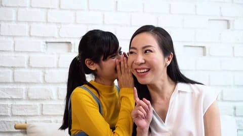 Two Thai ladies gossiping